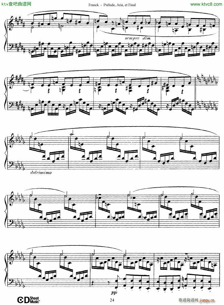 Franck Pr��lude Aria et Final(����V)24