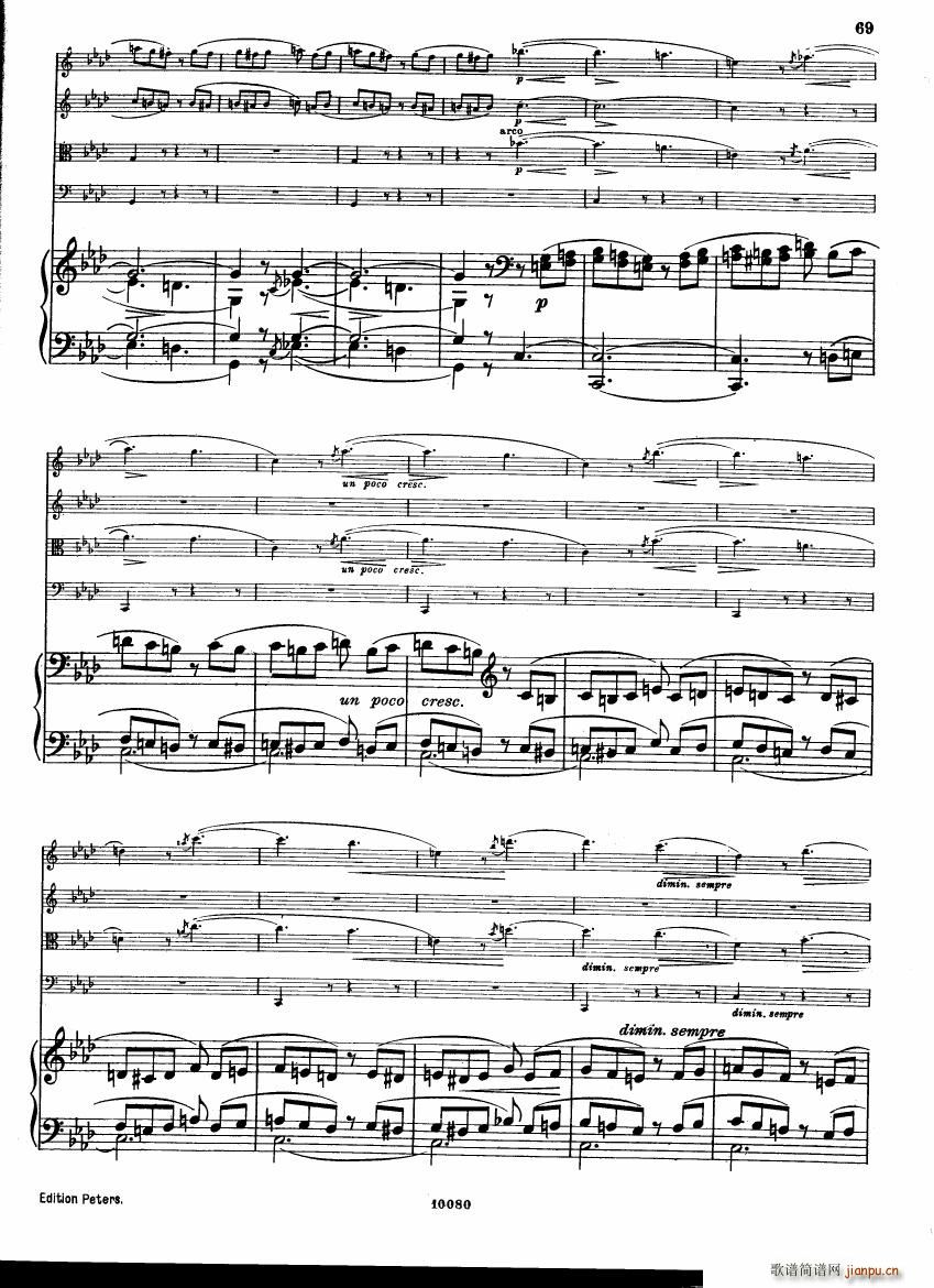 Brahms op 34 Piano Quintet f minor score ��(����V)27
