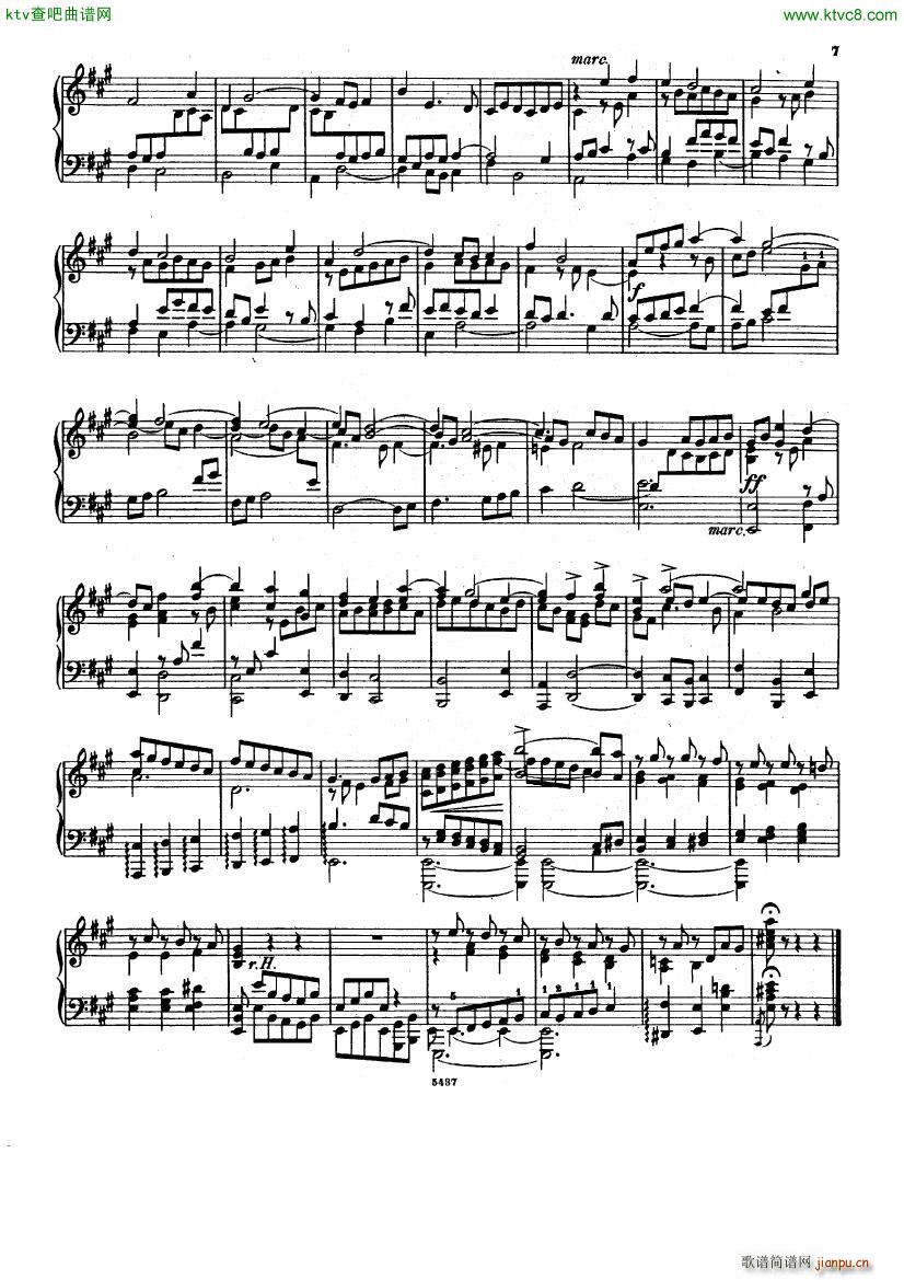 Bach D Albert Prelude and fugue in a major(����V)7