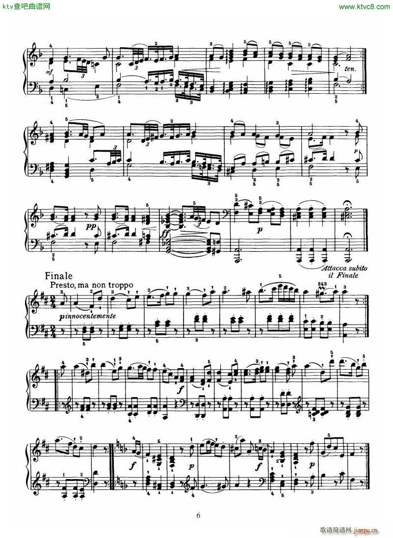 Haydn Piano Sonata No 37 In D(����V)6
