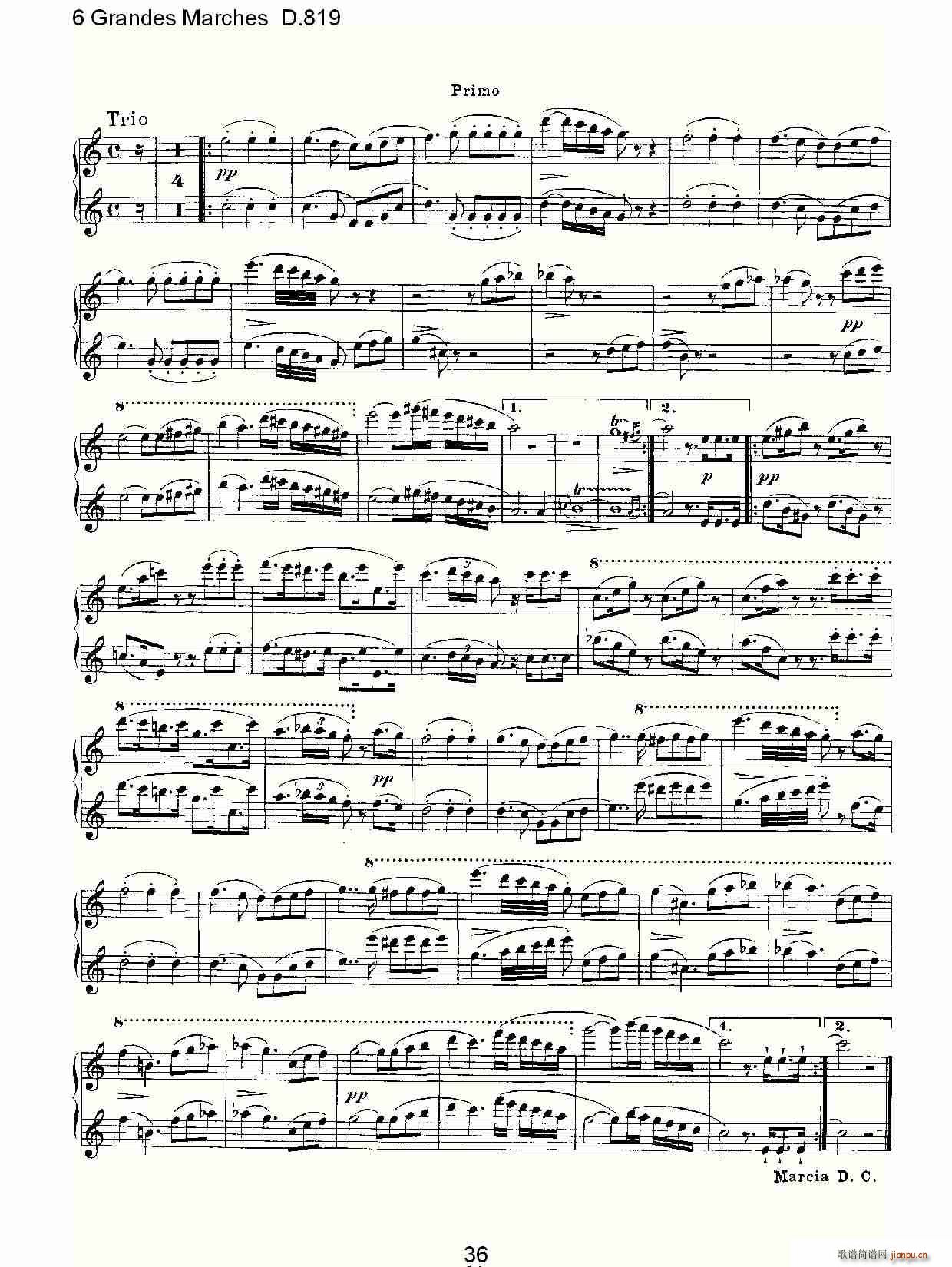 6 Grandes Marches D.819(ʮ�ּ�����)36