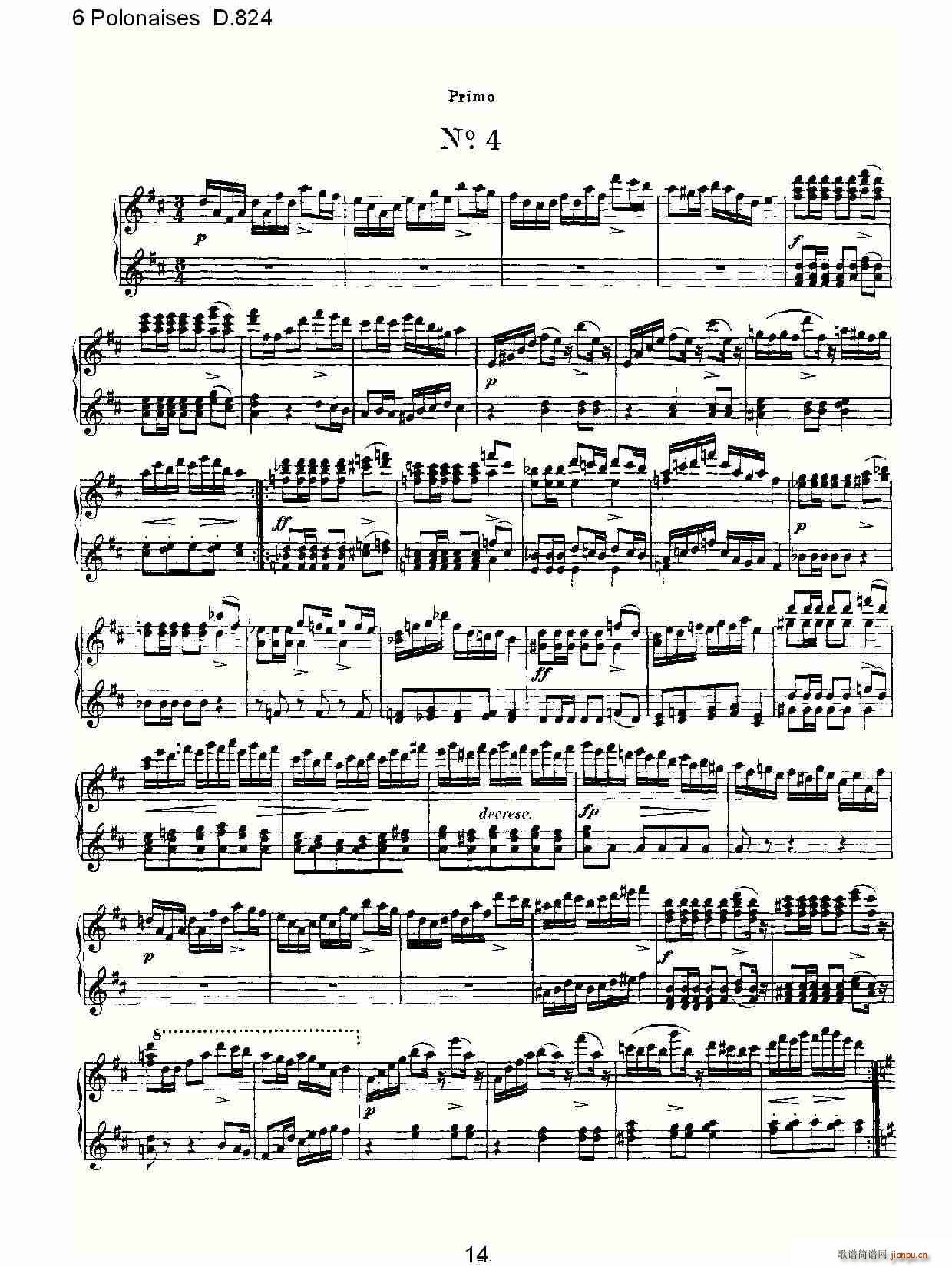 6 Polonaises D.824(ʮ�ּ�����)14