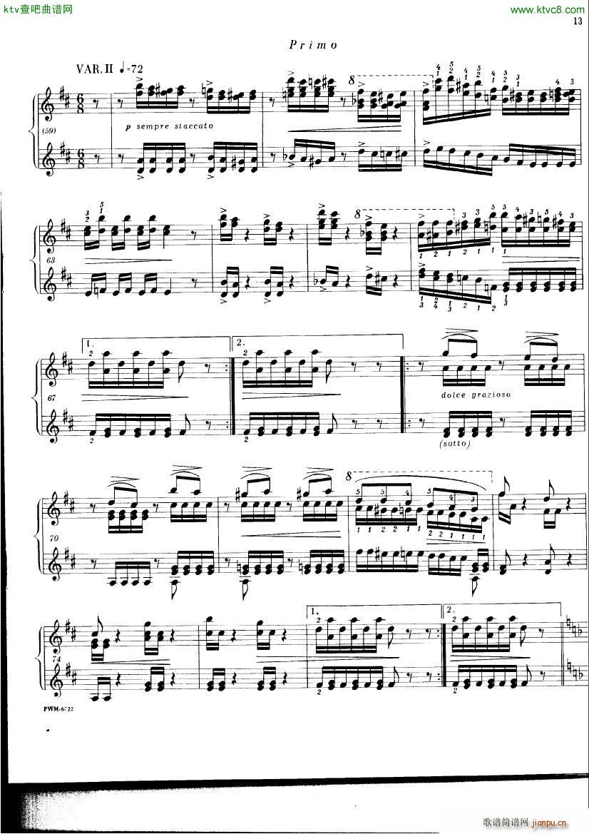 Chopin ekier variations in D(����V)11