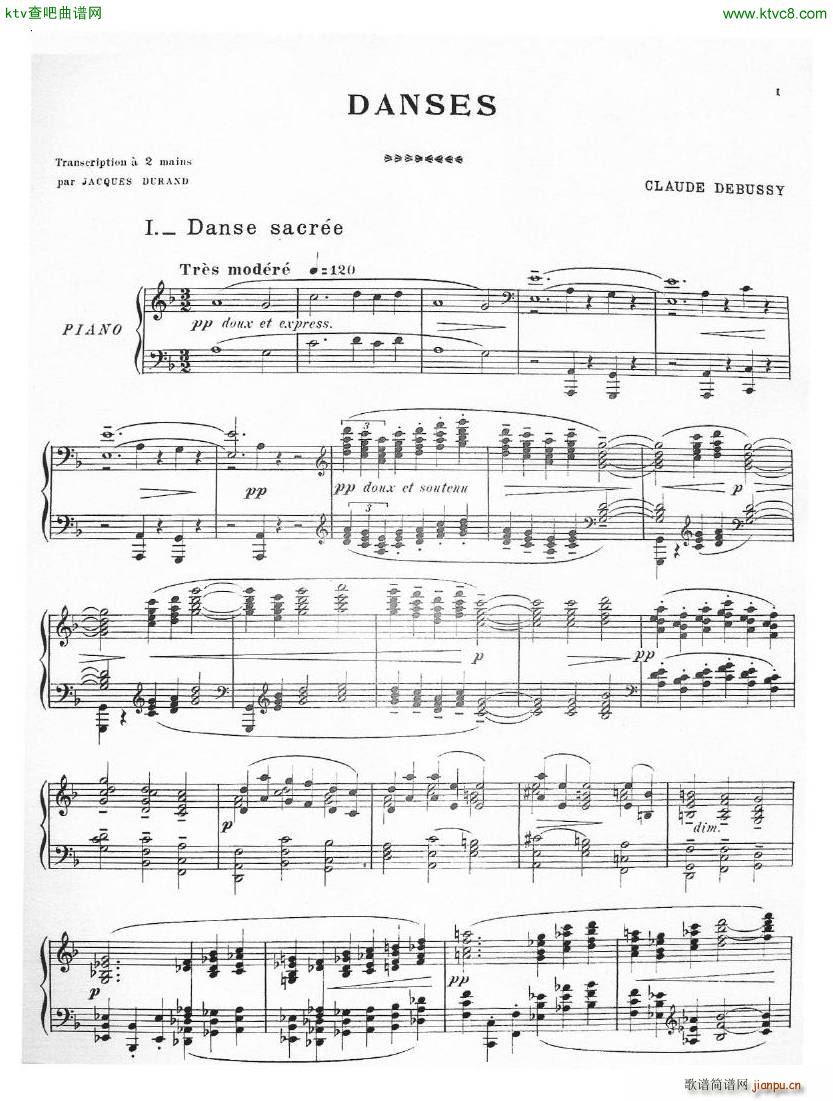 debussy durand danse sacr��e(����V)1