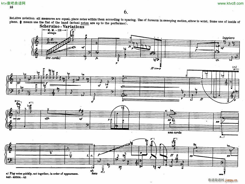 Bolcom 12 etudes for piano(����V)16