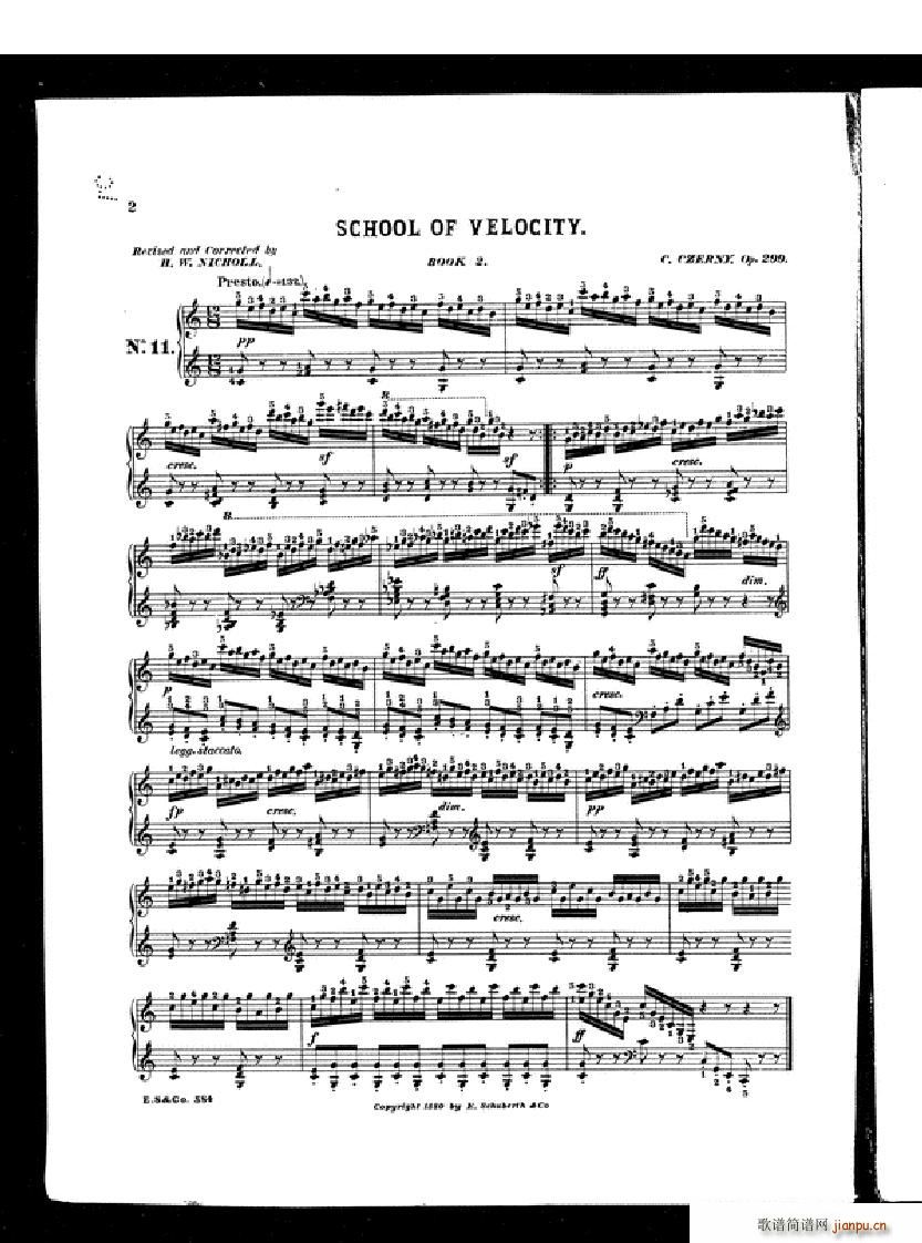 Czerny School of Velocity book 2 Op 299(����V)1