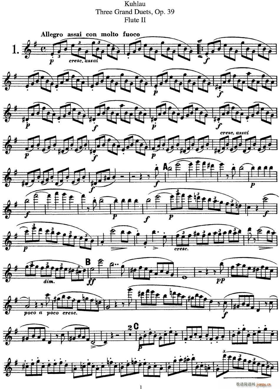 ����L(ch��ng)�Ѷ����������Op 39 Flute 2 No 1(�Ѻ��V)1