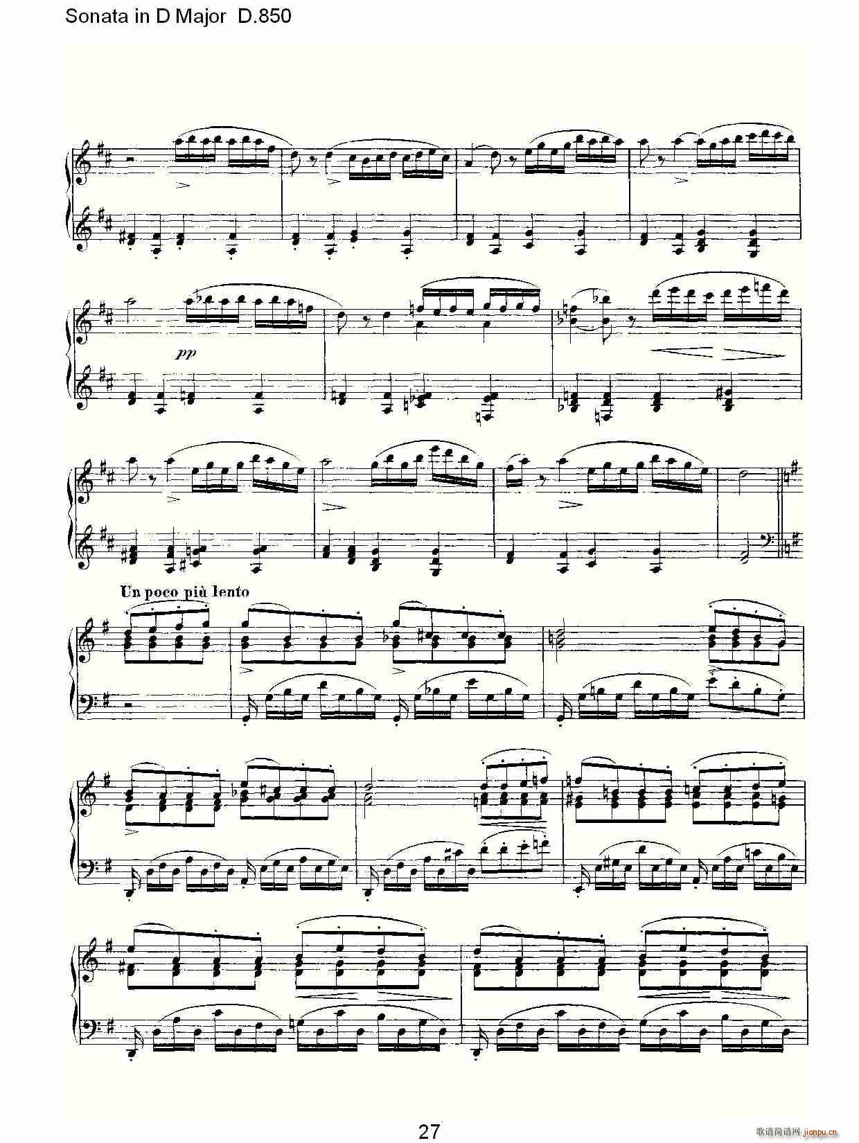 Sonata in D Major D.850(ʮ�ּ�����)27