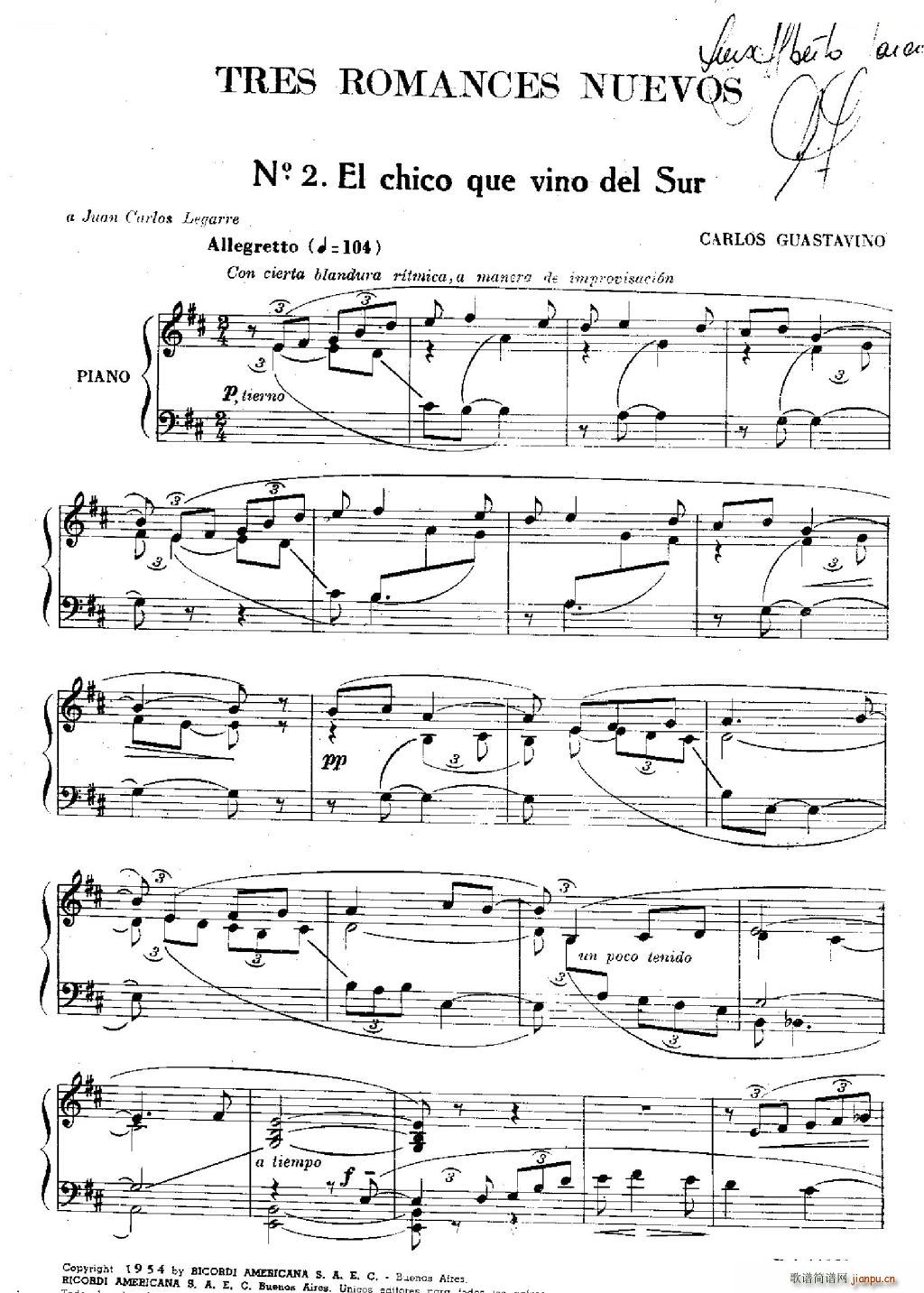 Guastavino Tre Romanze n 2 Tre Romanze n 2(ʮ�ּ�����)1