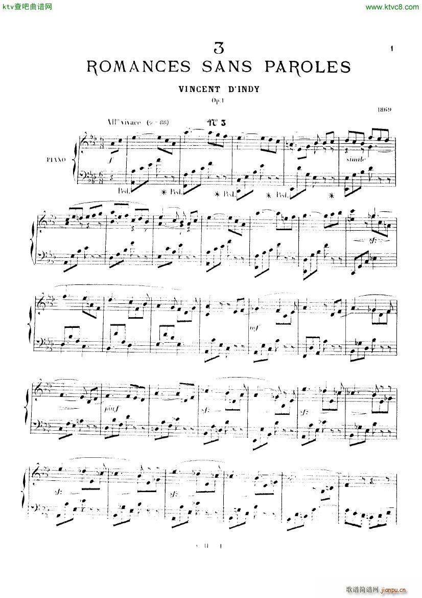 Indy Romance sans paroles opus 1(����V)1