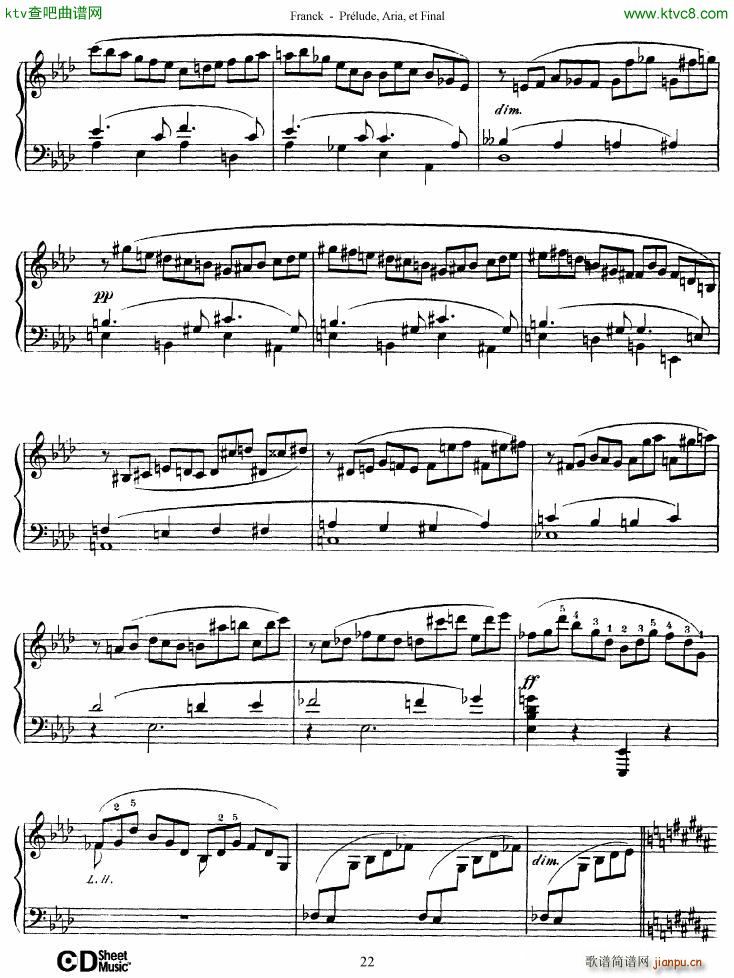 Franck Pr��lude Aria et Final(����V)22