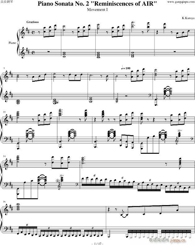 Piano Sonata No. 2 Reminiscences of AIR(����V)1