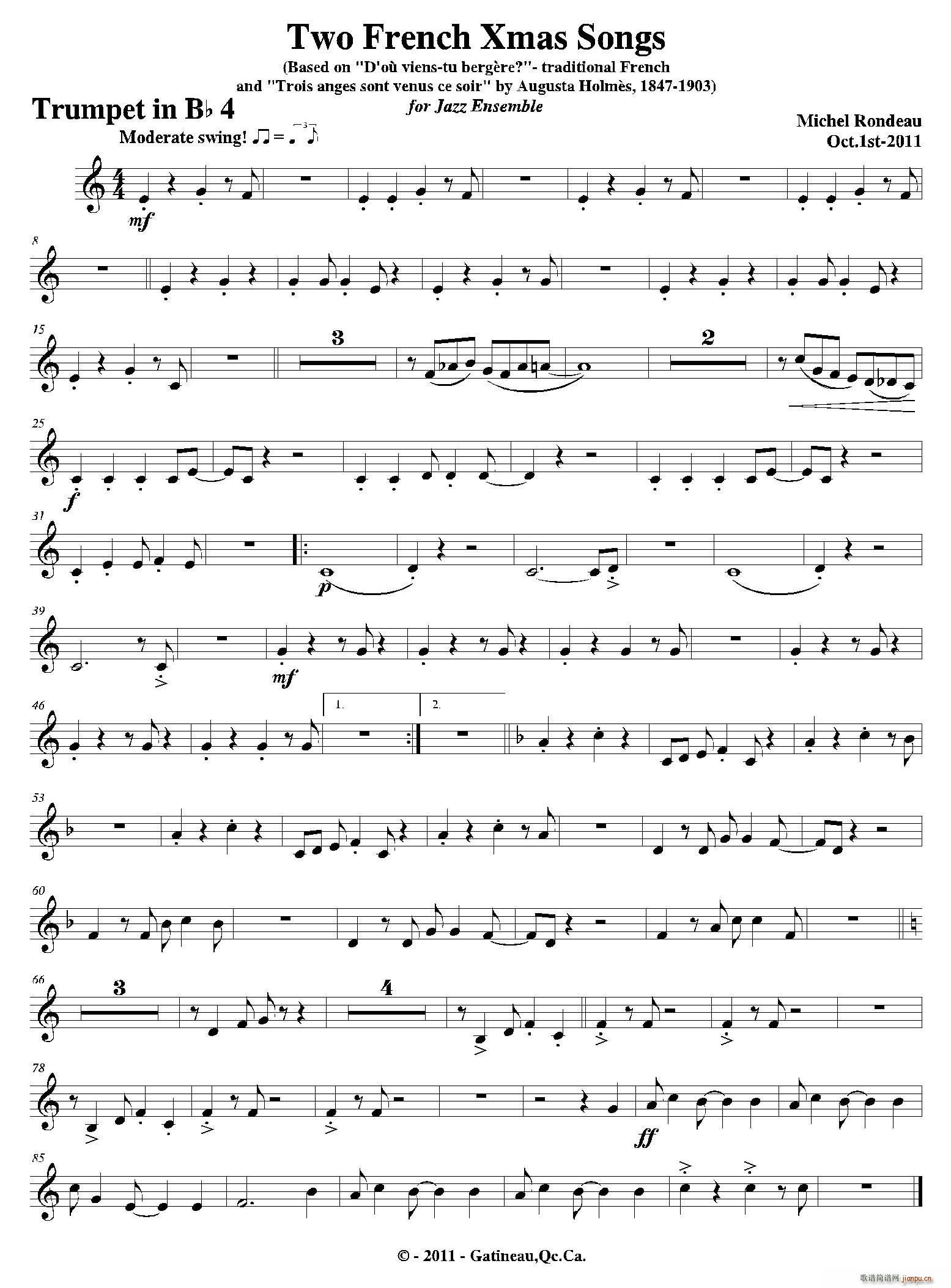 Two French Xmas Songs ����С̖(ʮ�ּ�����)1