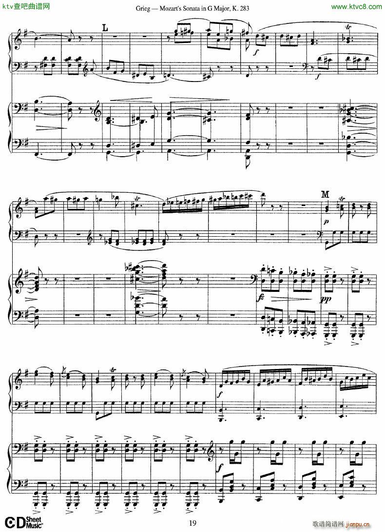 Grieg Sonata K 582 Mozart 2nd Piano Grieg(����V)19