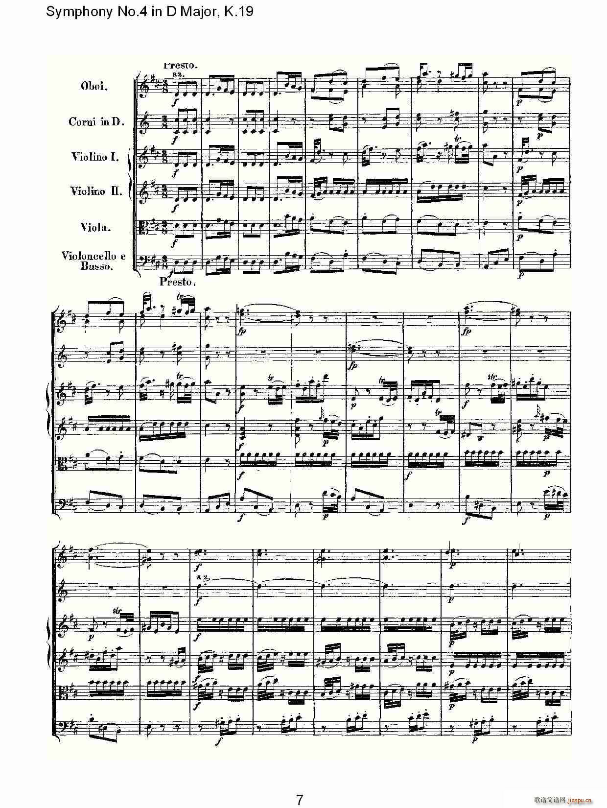 Symphony No.4 in D Major, K.19(ʮ�ּ�����)7