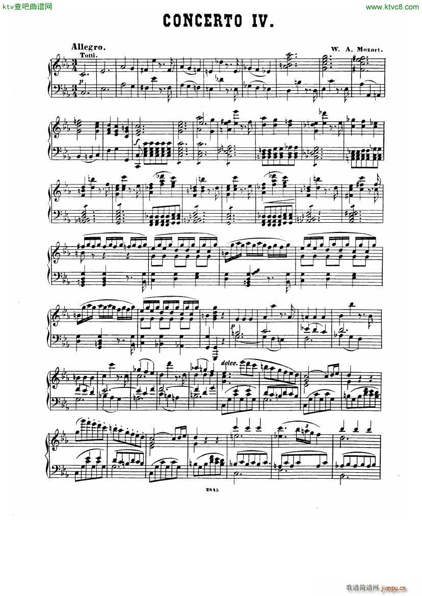 Hummel Mozart K491 Klavierkonzert(����V)1