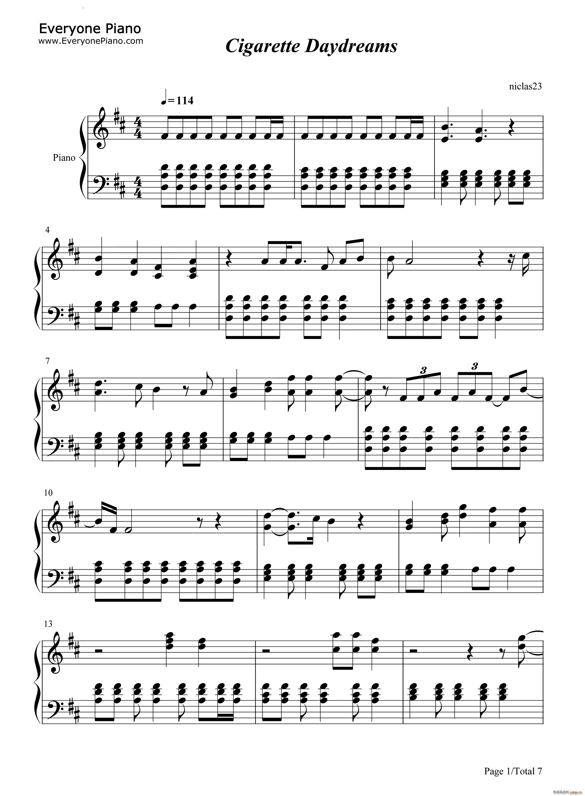 Cigarette Daydreams(����V)1