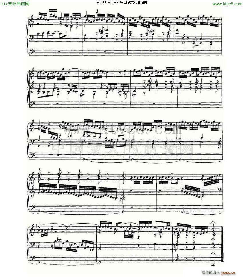 Prelude and Fugue in C Major BWV 531 ���L(f��ng)���V(ʮ�ּ�����)7