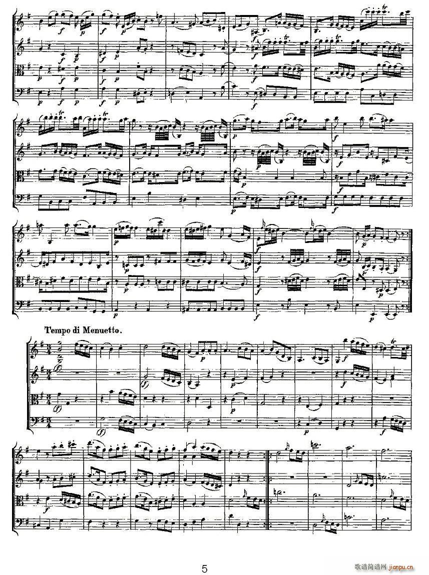 Quartet No 3 in G Major K 156 G���{�����Ҙ�(l�� )������(���V)5