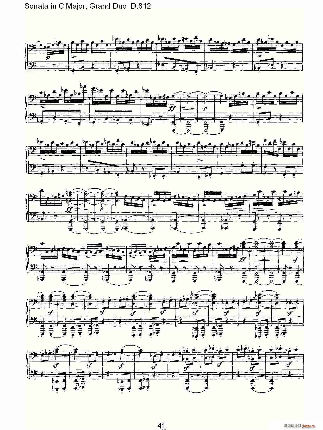 Sonata in C Major, Grand Duo D.812(���V)11