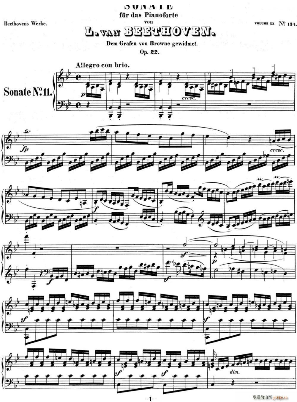 ؐ���������Q��11 ��B���{ Op 22 B flat major(����V)1