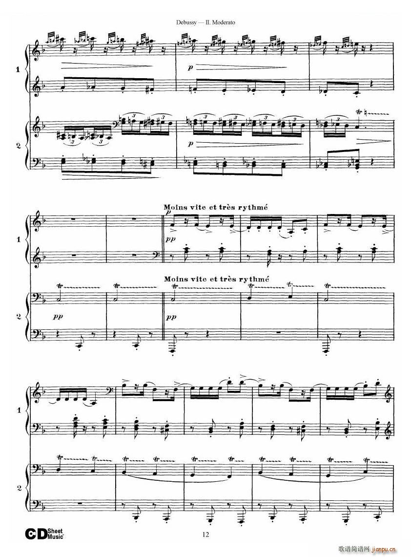 Debussy Printemps II Printemps II(ʮ�ּ�����)12