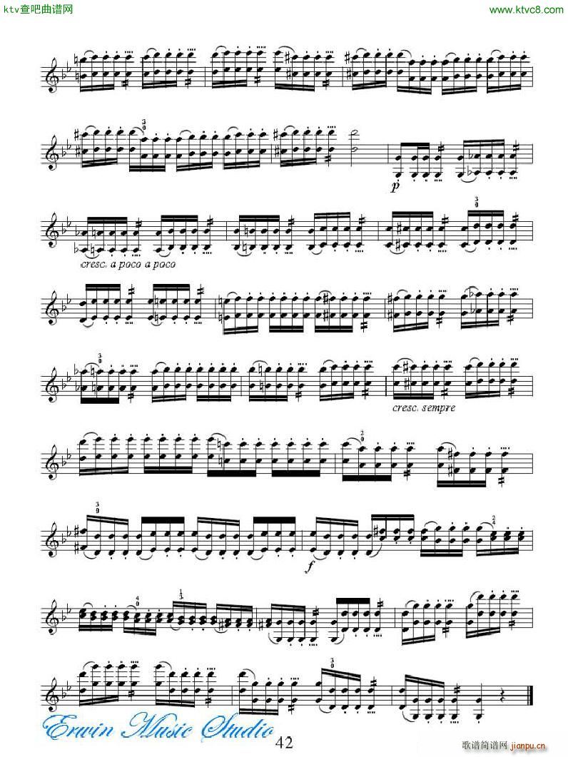 ���R�ɠ� 42�׾�����Rudolphe Kreutzer 42 Studies 22 28(ʮ�ּ�����)5