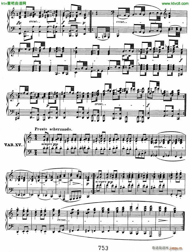 Beethoven op 120 Diabelli Variations(����V)13