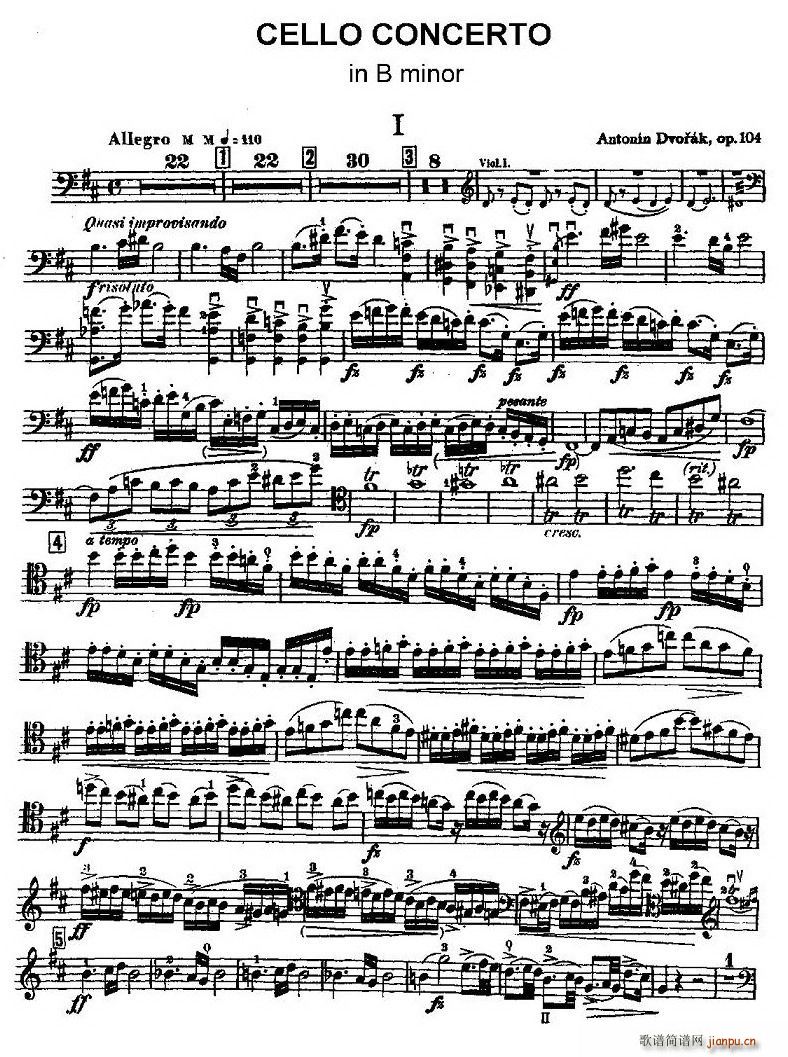 CELLO CONCERTO in B minor(�������V)1