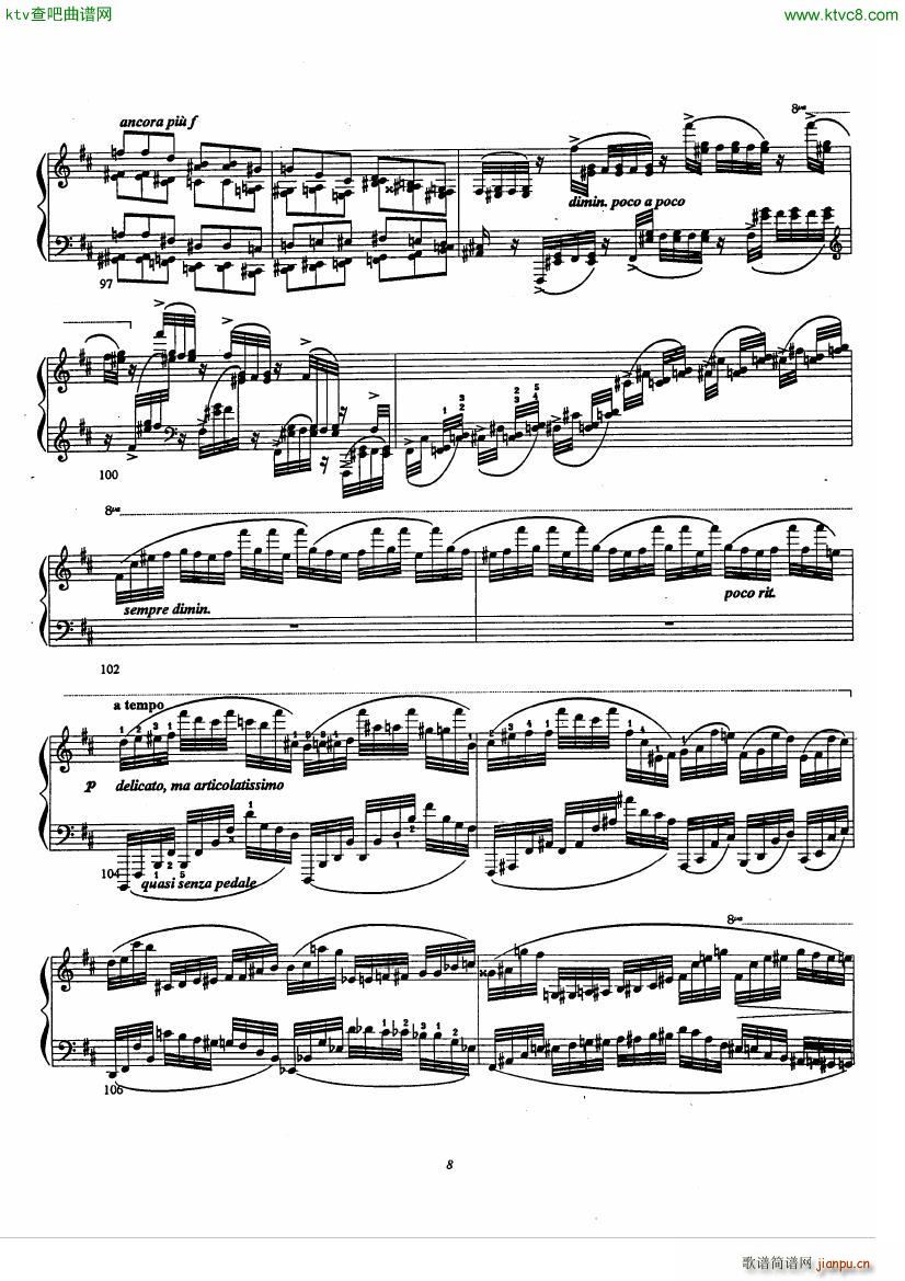 Etude No 3 La Campanella D apr��s Paganini Liszt(����V)8