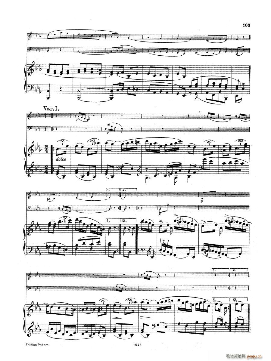 Beethoven op 1 no 3 Piano Trio(����V)15