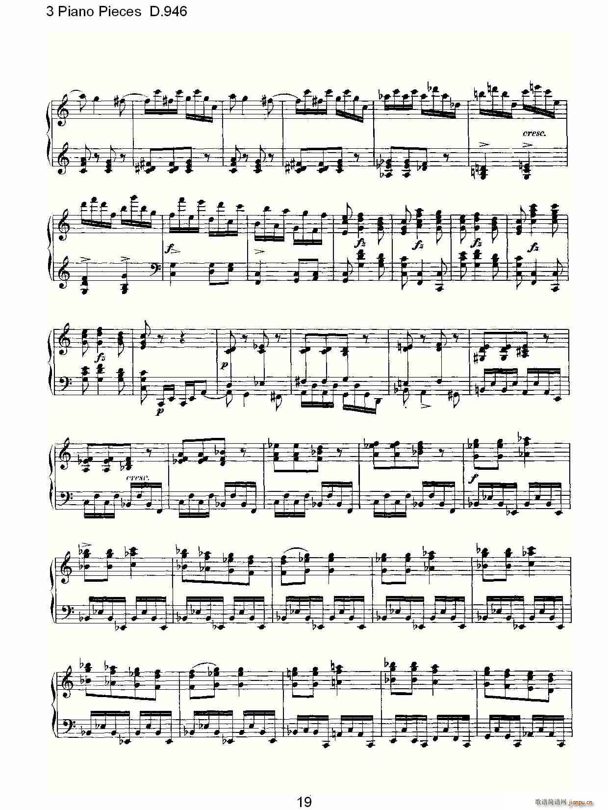 3 Piano Pieces D.946(����V)19