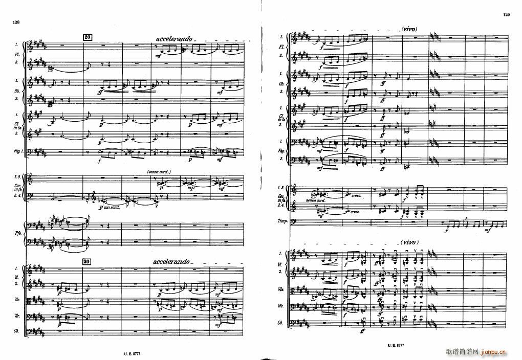 Bartok SZ 83 Piano Concerto No1 Full Score ��(����V)24