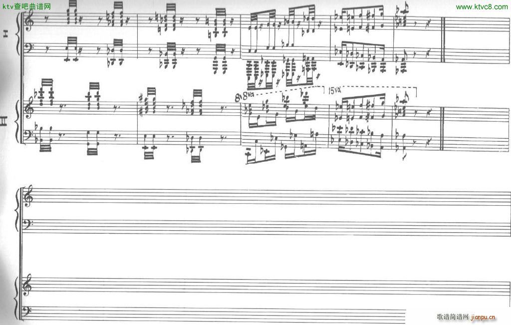Bolling Sonata for Two Pianist no 2 Part3(����V)14