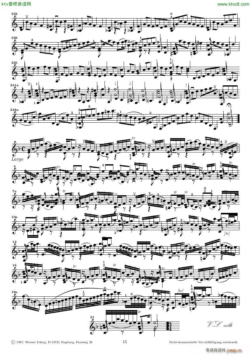 Bach JS BWV 1005 Sonata for Solo Violin in C(����V)15