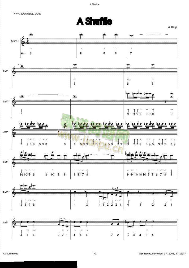 AShuffle�����V(������(l�� )�V)1