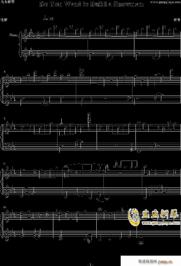 Do You Want to Build a Snowman easier version(����V)1