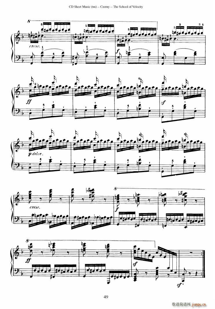 Czerny op 299 Schule der Gel ufigkeit 2(����V)49