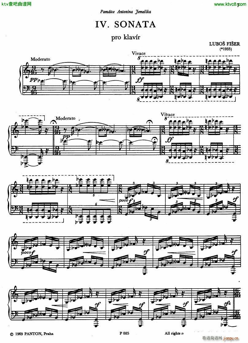 Fiser piano sonata no 4(����V)5