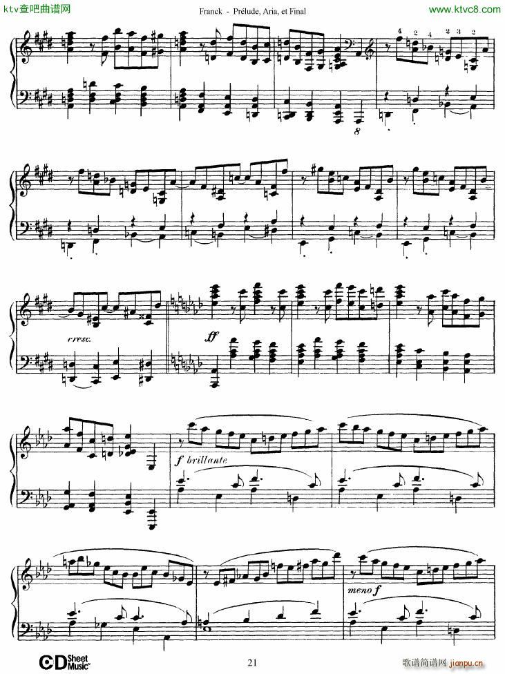 Franck Pr��lude Aria et Final(����V)21
