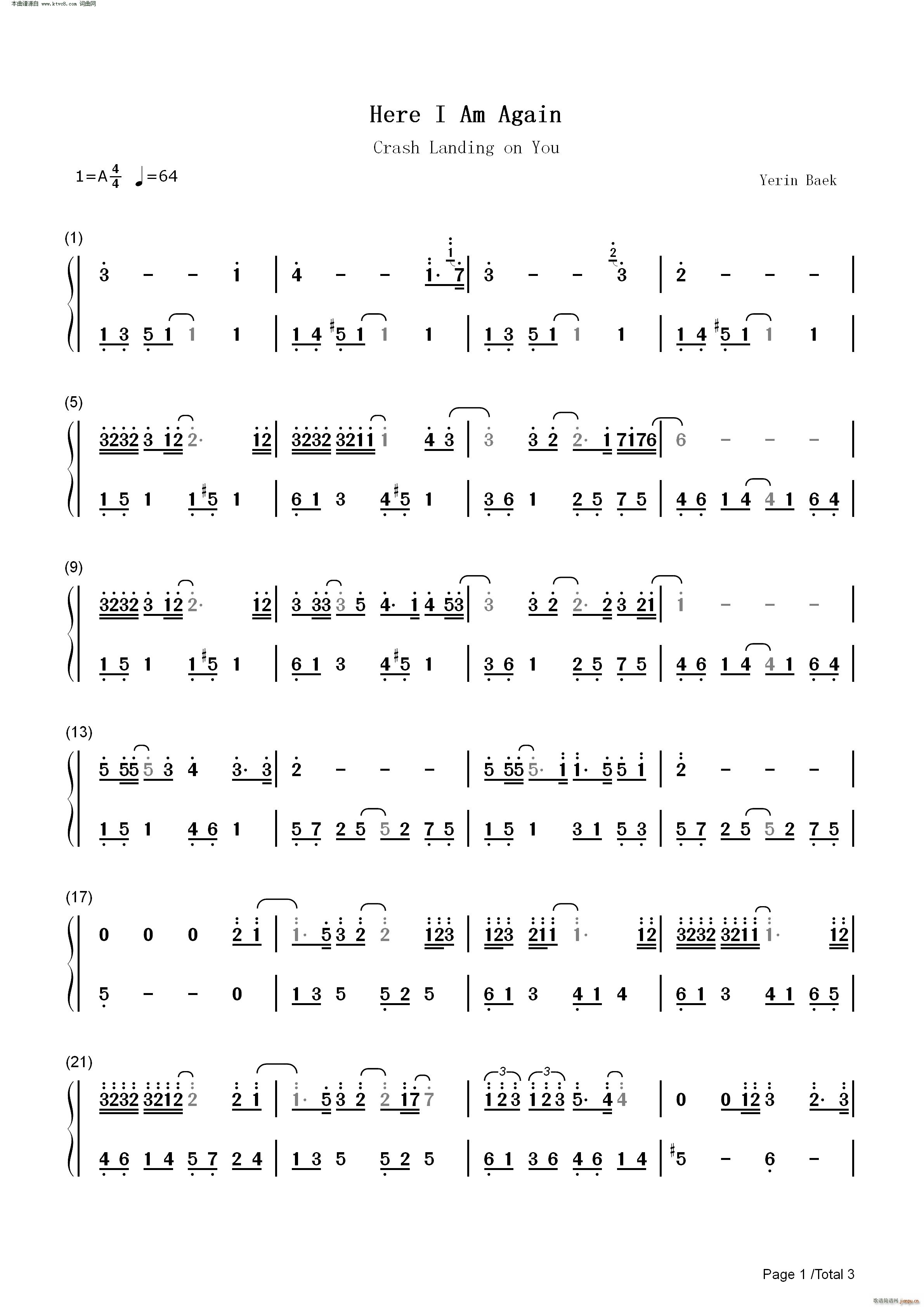 Here I Am Again ��(��i)���Ƚ�OST(����V)5