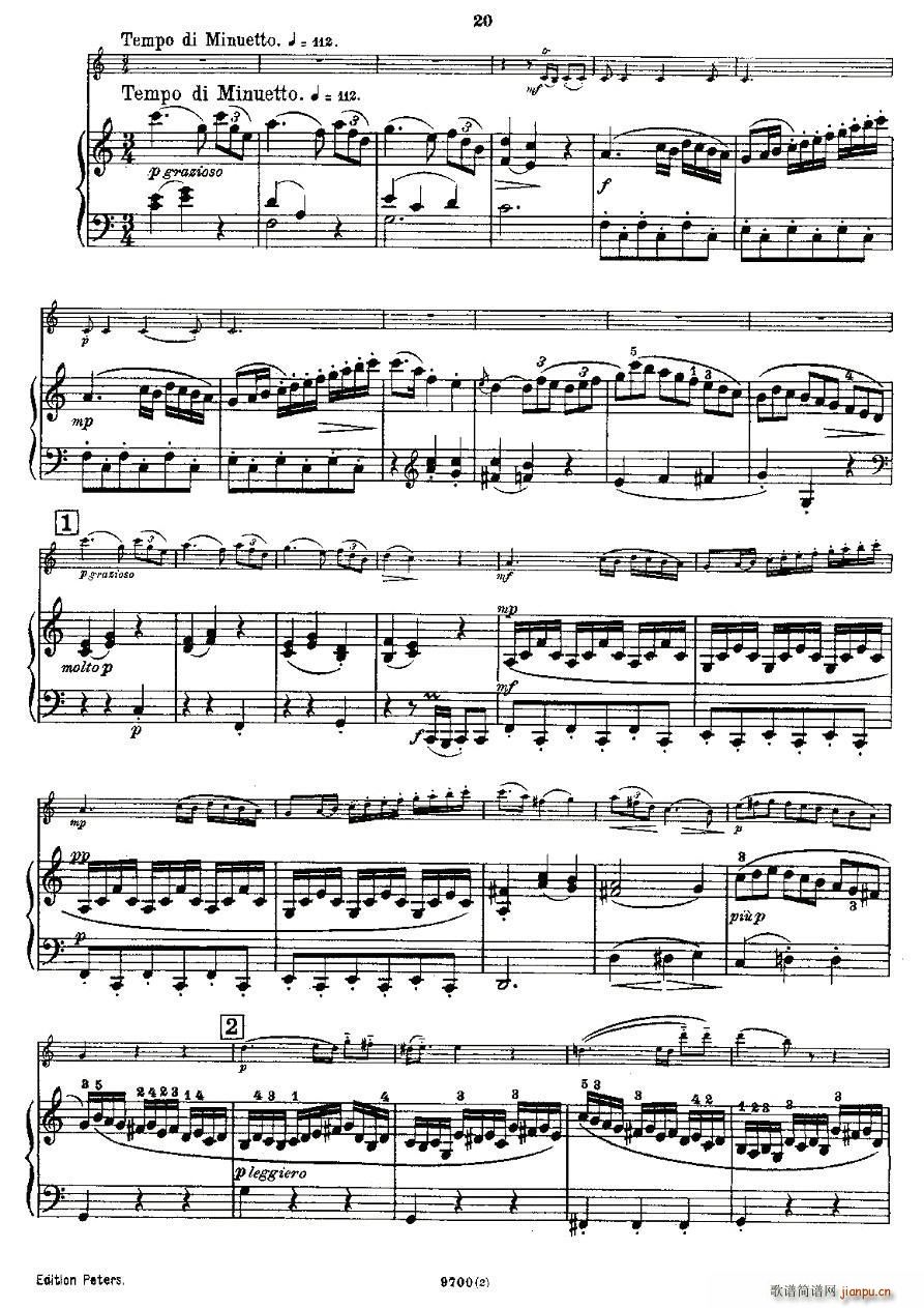 Mozart Violin Sonata No 2 KV 303 �ڶ�С�������Q��(С�����V)9