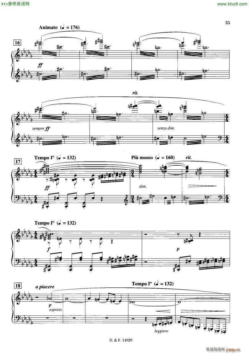 Durufl�� Op 6 Trois Danses(����V)34