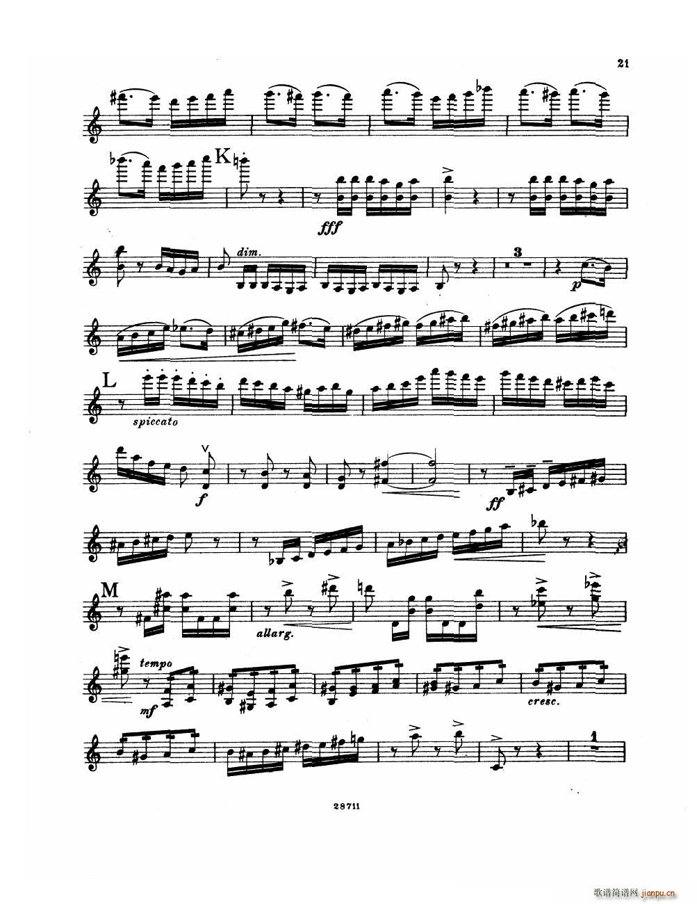 Bowen Suite for violin and piano violin part(����V)21