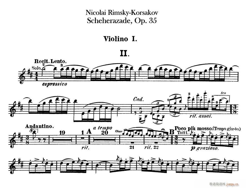 Scheherazade �� Op 35 ��һС����(С�����V)1