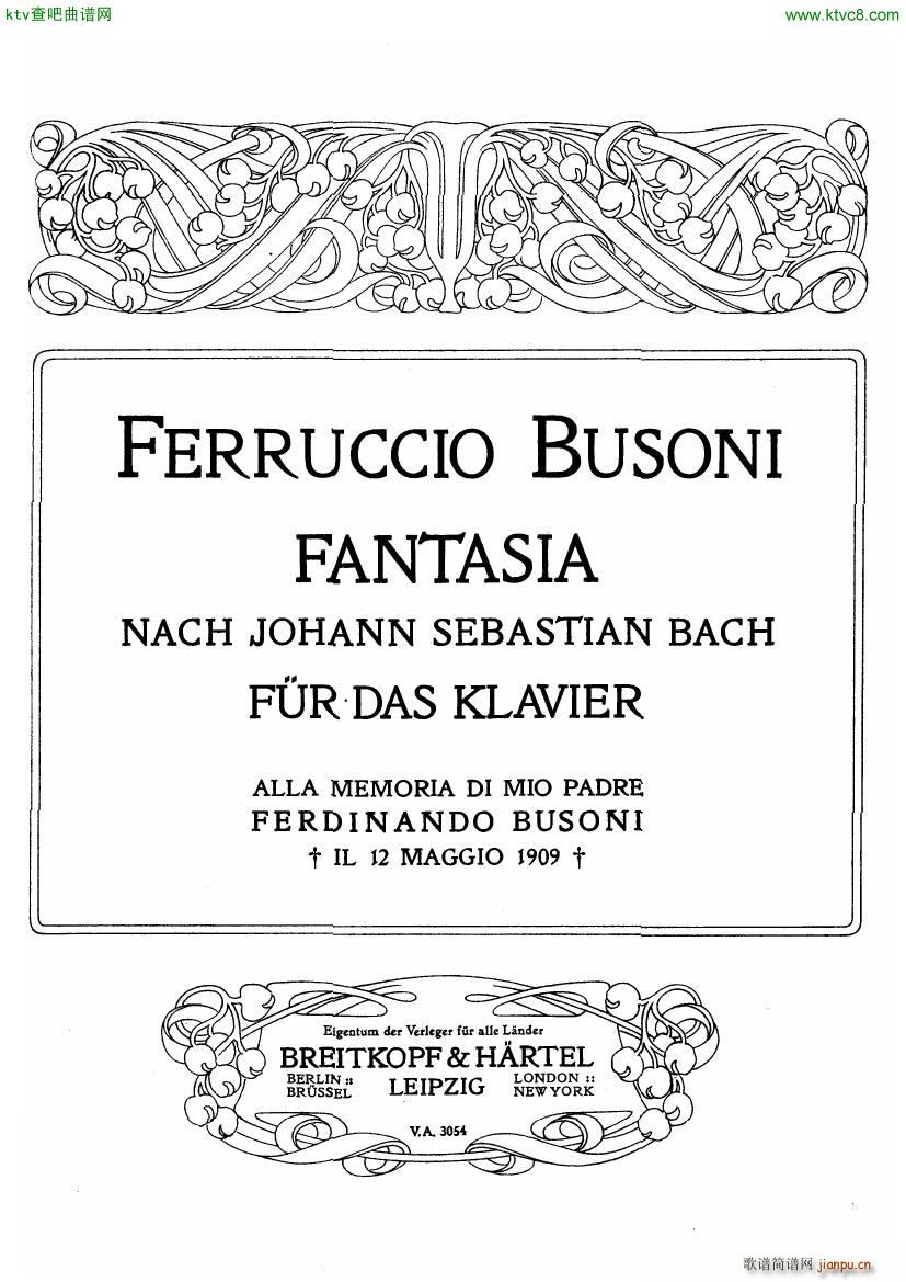 Busoni Fantasia nach Bach(����V)1