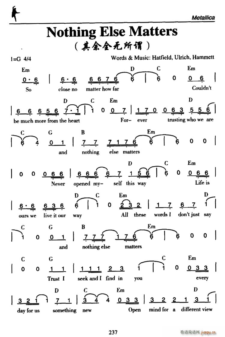 Nothing Else Matters ����ȫ�o(w��)���^(ʮ�ּ�����)1