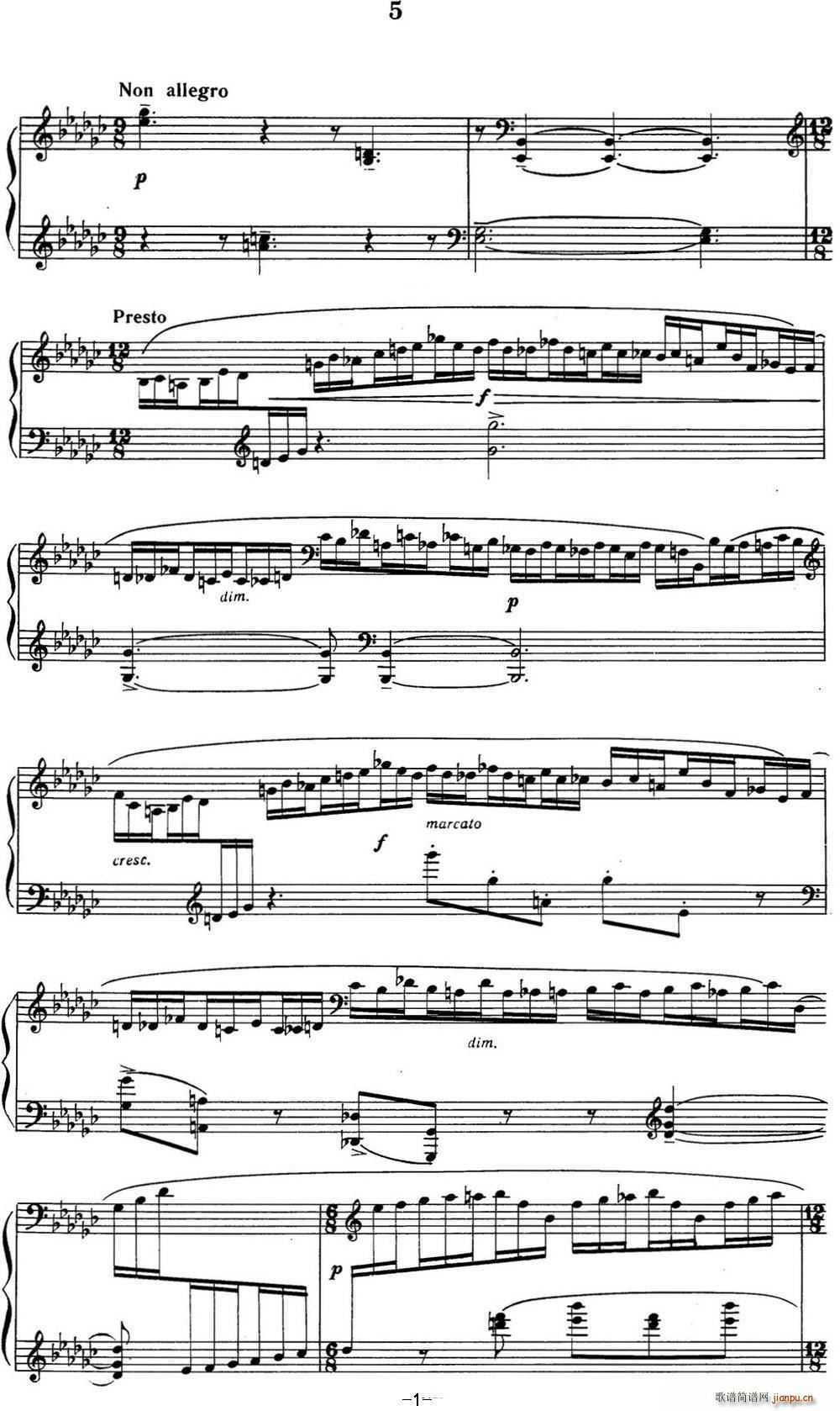 ���լ����Z�� ����(hu��)������5��6 Etudes tableaux Op 33 No 5(����V)1