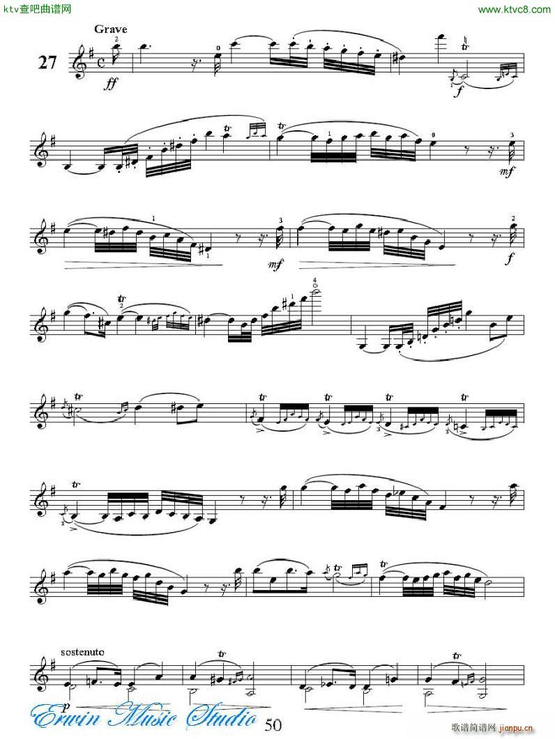 ���R�ɠ� 42�׾�����Rudolphe Kreutzer 42 Studies 22 28(ʮ�ּ�����)13