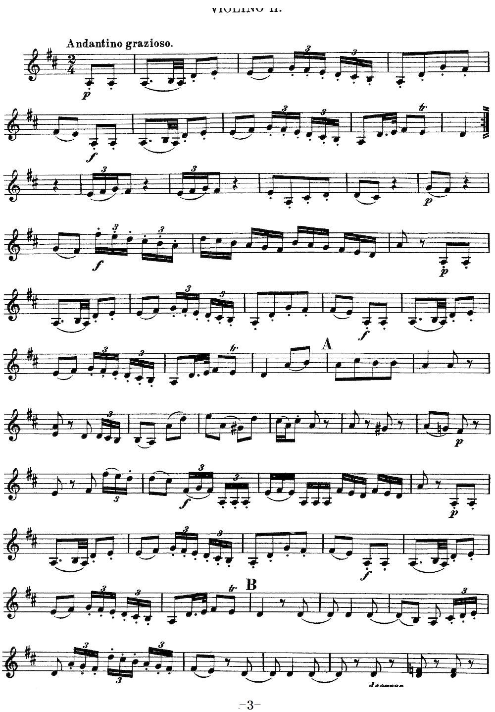 Mozart Quartet No 13 in D Minor K 173 Violin 2(ʮ�ּ�����)3